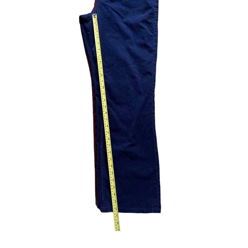 (2) Chicos Womens Corduroy Pants Size 1.5 Regular Straight Trousers Berry & Blue - Picture 10 of 12